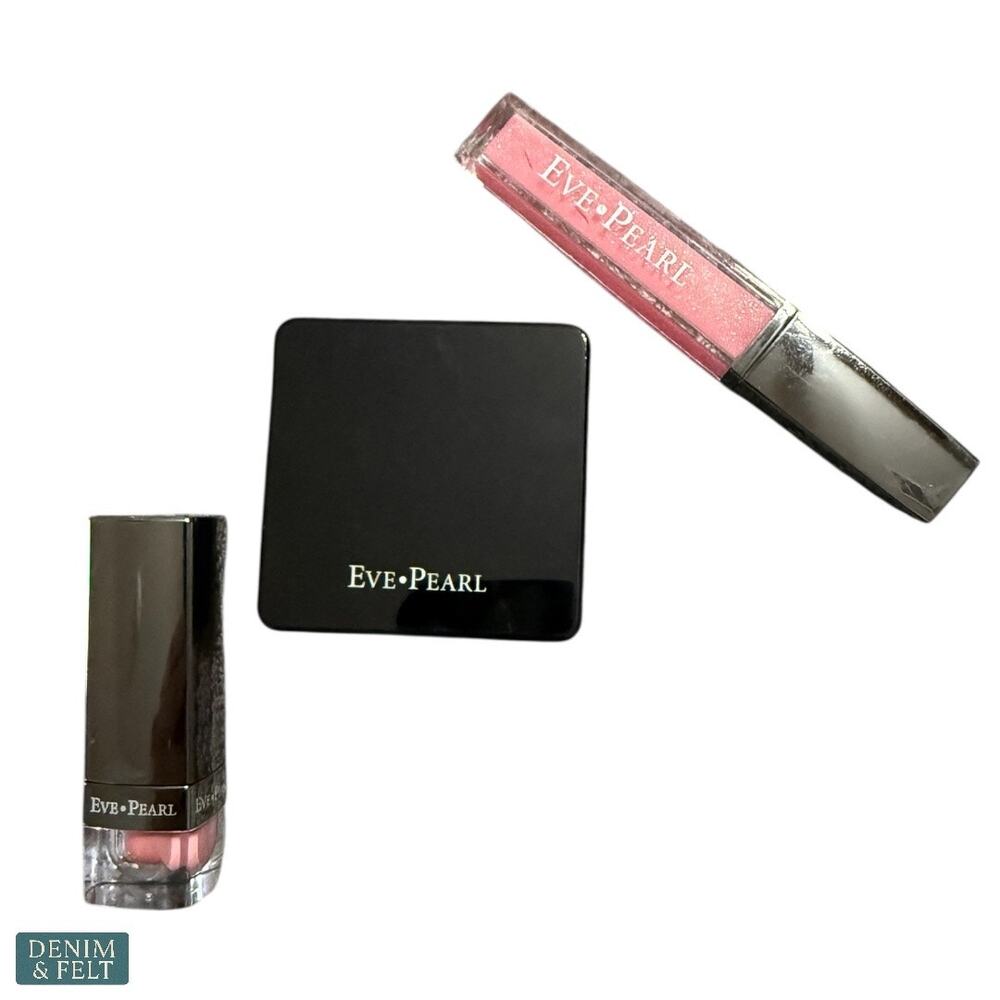 NEW Eve Pearl Makeup Bundle Trio Blush,  Lip Gloss & Lipstick 3 Piece Set‎